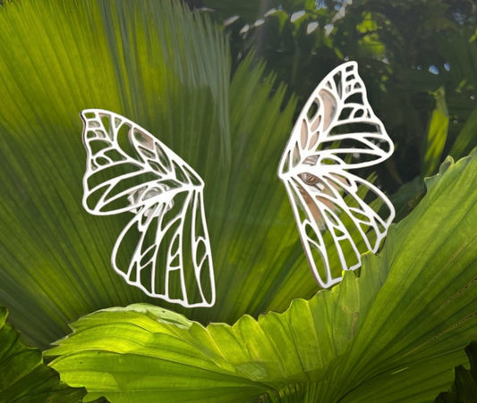 Half Butterfly Earrings