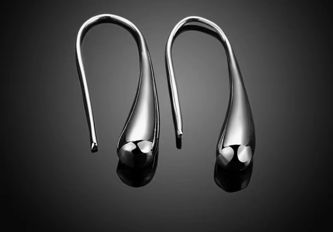 Silver Hook Earrings