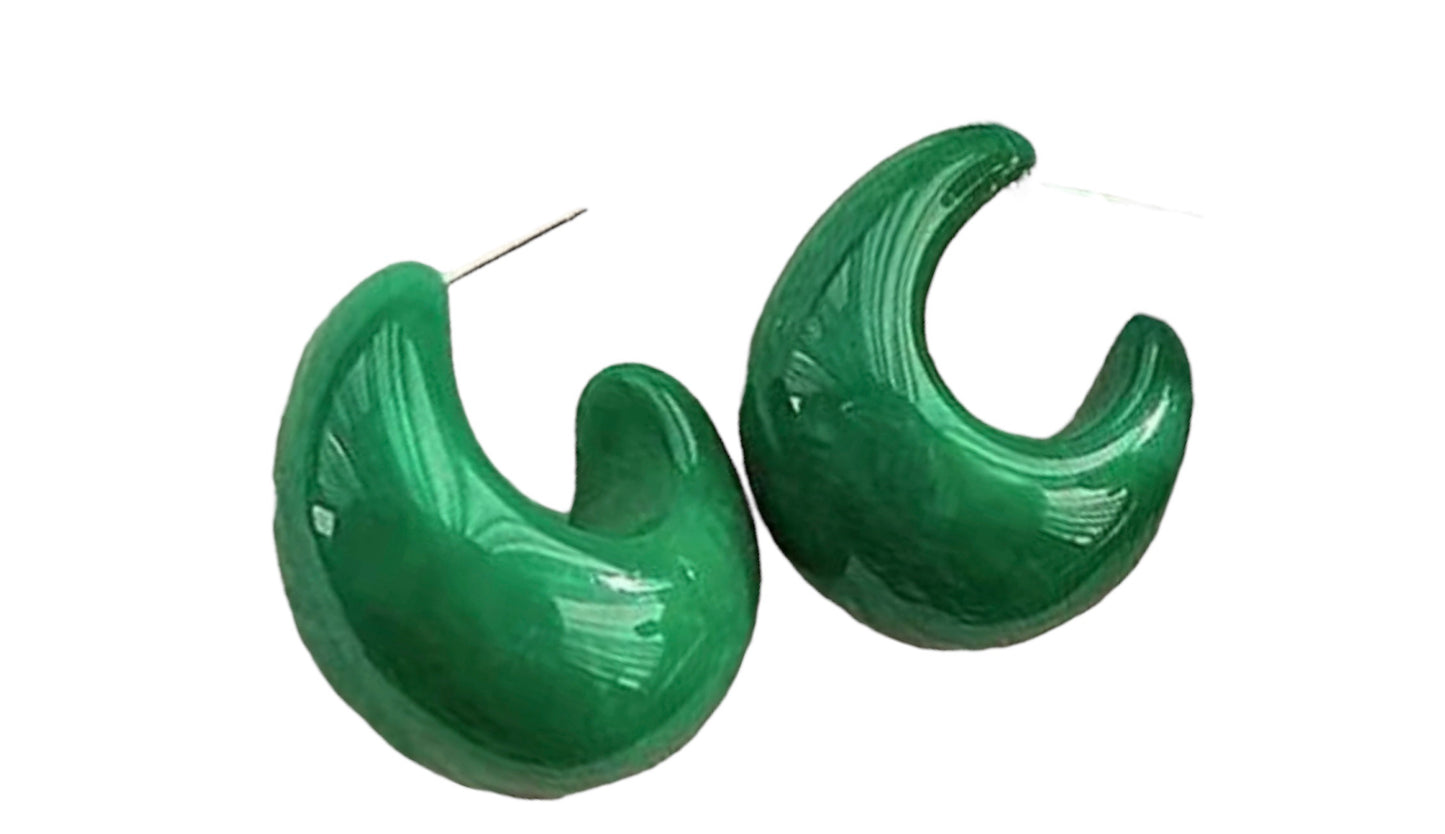 Sassy Green Hoops